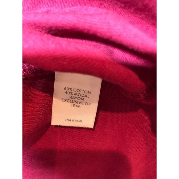 J.Jill Tunic Top Fuchsia Sangria Pink 3/4 Bell Sleeve Oversized Womens Small S - Picture 8 of 8